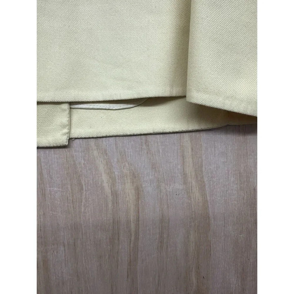 Eileen Fisher Stretch Cotton Yellow Double Breasted Jacket Blazer- Size Large L - Picture 7 of 8